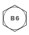 پیچB6 علامت روی گل