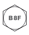 پیچB8f علامت روی گل