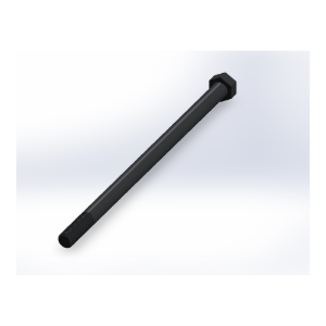 پیچ شش‌گوش ASME B18.2.1 گرید A سایز 1/2 × 10 اینچ، رزوه UNC 13 TPI، ساده - Rear view