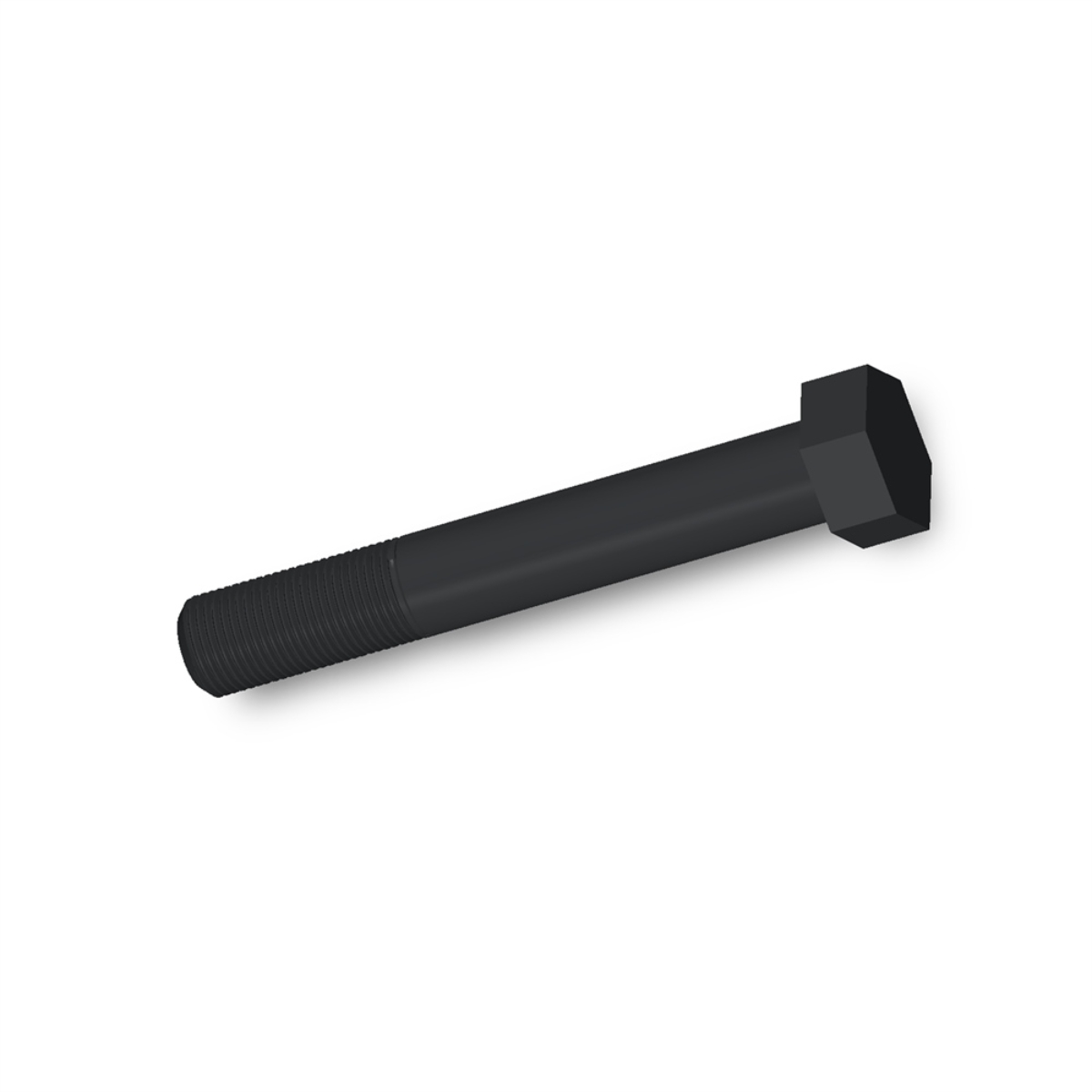 پیچ شش‌گوش ASME B18.2.1 گرید A سایز 1-1/2 × 10 اینچ، رزوه 8UN 8 TPI، ساده - ISO view