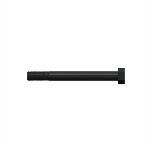 پیچ شش‌گوش ASME B18.2.1 گرید A سایز 1-1/4 × 12 اینچ، رزوه 8UN 8 TPI، آبکاری روی - Side view