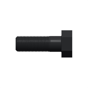 پیچ شش‌گوش ASME B18.2.1 گرید A سایز 1-3/8 × 4 اینچ، رزوه 8UN 8 TPI، آبکاری روی - Side view