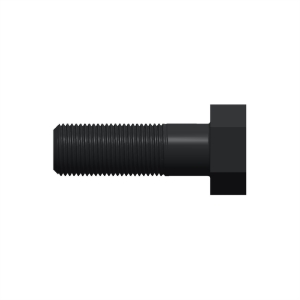پیچ شش‌گوش ASME B18.2.1 گرید A سایز 1-1/2 × 4-1/2 اینچ، رزوه 8UN 8 TPI، آبکاری روی - Side view