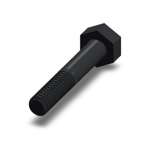 پیچ شش‌گوش ASME B18.2.1 گرید A سایز 1/4 × 1-1/2 اینچ، رزوه UNC 20 TPI، گالوانیزه گرم - Rear view