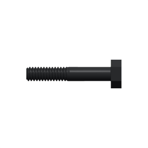 پیچ شش‌گوش ASME B18.2.1 گرید A سایز 1/4 × 1-1/2 اینچ، رزوه UNC 20 TPI، گالوانیزه گرم - Side view