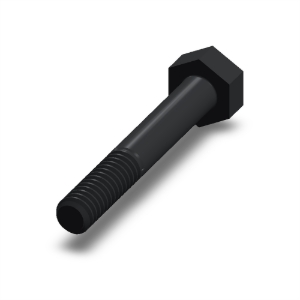 پیچ شش‌گوش ASME B18.2.1 گرید A سایز 1/4 × 1-3/4 اینچ، رزوه UNC 20 TPI، گالوانیزه گرم - Rear view
