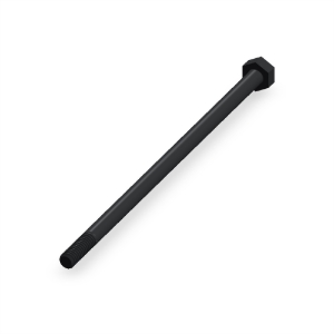 پیچ شش‌گوش ASME B18.2.1 گرید A سایز 1/4 × 6 اینچ، رزوه UNC 20 TPI، گالوانیزه گرم - Rear view