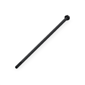 پیچ شش‌گوش ASME B18.2.1 گرید A سایز 1/4 × 10 اینچ، رزوه UNC 20 TPI، گالوانیزه گرم - Rear view