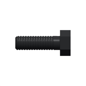 پیچ شش‌گوش ASME B18.2.1 گرید A سایز 5/16 × 1 اینچ، رزوه UNC 18 TPI، گالوانیزه گرم - Side view