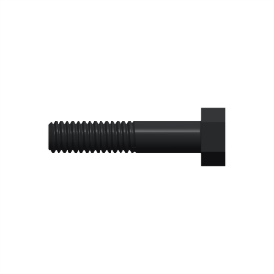 پیچ شش‌گوش ASME B18.2.1 گرید A سایز 5/16 × 1-1/2 اینچ، رزوه UNC 18 TPI، گالوانیزه گرم - Side view