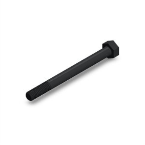 پیچ شش‌گوش ASME B18.2.1 گرید A سایز 5/16 × 3-1/2 اینچ، رزوه UNC 18 TPI، گالوانیزه گرم - ISO view