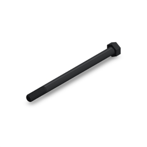 پیچ شش‌گوش ASME B18.2.1 گرید A سایز 5/16 × 4-1/2 اینچ، رزوه UNC 18 TPI، گالوانیزه گرم - ISO view
