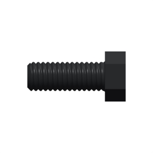 پیچ شش‌گوش ASME B18.2.1 گرید A سایز 3/8 × 1 اینچ، رزوه UNC 16 TPI، گالوانیزه گرم - Side view