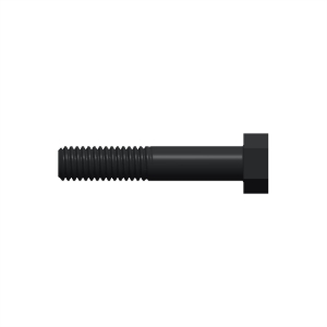 پیچ شش‌گوش ASME B18.2.1 گرید A سایز 3/8 × 2 اینچ، رزوه UNC 16 TPI، گالوانیزه گرم - Side view