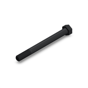 پیچ شش‌گوش ASME B18.2.1 گرید A سایز 3/8 × 4 اینچ، رزوه UNC 16 TPI، گالوانیزه گرم - ISO view