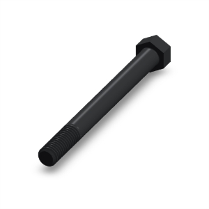 پیچ شش‌گوش ASME B18.2.1 گرید A سایز 3/8 × 4 اینچ، رزوه UNC 16 TPI، گالوانیزه گرم - Rear view