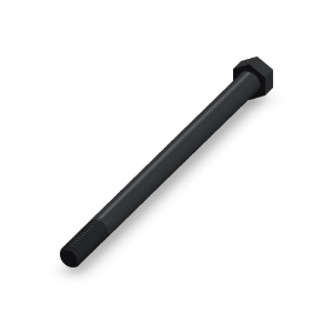 پیچ شش‌گوش ASME B18.2.1 گرید A سایز 3/8 × 6 اینچ، رزوه UNC 16 TPI، گالوانیزه گرم - Rear view