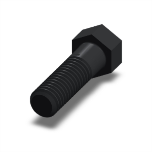 پیچ شش‌گوش ASME B18.2.1 گرید A سایز 7/16 × 1-1/2 اینچ، رزوه UNC 14 TPI، گالوانیزه گرم - Rear view