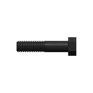 پیچ شش‌گوش ASME B18.2.1 گرید A سایز 7/16 × 2 اینچ، رزوه UNC 14 TPI، گالوانیزه گرم - Side view