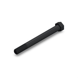 پیچ شش‌گوش ASME B18.2.1 گرید A سایز 7/16 × 4-1/2 اینچ، رزوه UNC 14 TPI، گالوانیزه گرم - ISO view
