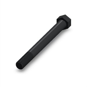 پیچ شش‌گوش ASME B18.2.1 گرید A سایز 7/16 × 4-1/2 اینچ، رزوه UNC 14 TPI، گالوانیزه گرم - Rear view