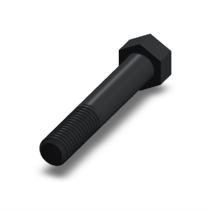 پیچ شش‌گوش ASME B18.2.1 گرید A سایز 1/2 × 3 اینچ، رزوه UNC 13 TPI، گالوانیزه گرم - Rear view