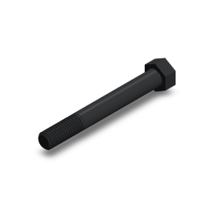 پیچ شش‌گوش ASME B18.2.1 گرید A سایز 1/2 × 4 اینچ، رزوه UNC 13 TPI، گالوانیزه گرم - ISO view