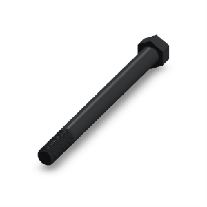 پیچ شش‌گوش ASME B18.2.1 گرید A سایز 1/2 × 6 اینچ، رزوه UNC 13 TPI، گالوانیزه گرم - Rear view