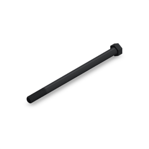 پیچ شش‌گوش ASME B18.2.1 گرید A سایز 1/2 × 8 اینچ، رزوه UNC 13 TPI، گالوانیزه گرم - ISO view