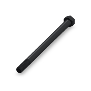 پیچ شش‌گوش ASME B18.2.1 گرید A سایز 1/2 × 8 اینچ، رزوه UNC 13 TPI، گالوانیزه گرم - Rear view