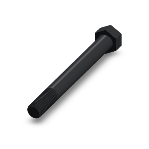 پیچ شش‌گوش ASME B18.2.1 گرید A سایز 5/8 × 6 اینچ، رزوه UNC 11 TPI، گالوانیزه گرم - Rear view