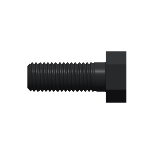پیچ شش‌گوش ASME B18.2.1 گرید A سایز 3/4 × 2 اینچ، رزوه UNC 10 TPI، گالوانیزه گرم - Side view