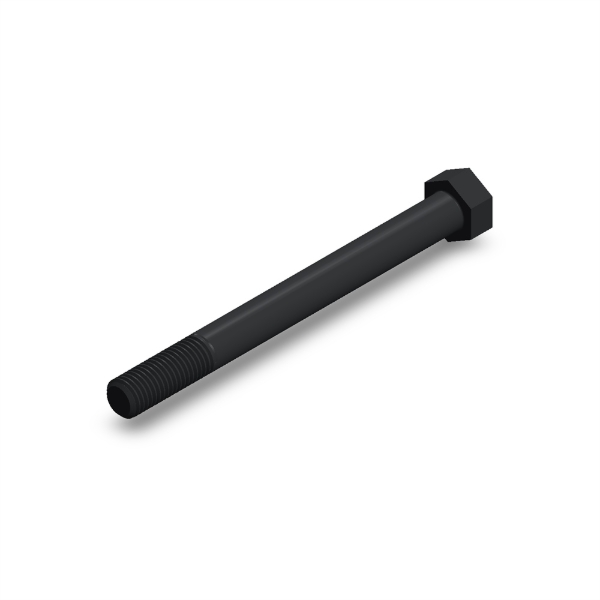 پیچ شش‌گوش ASME B18.2.1 گرید A سایز 3/4 × 8 اینچ، رزوه UNC 10 TPI، گالوانیزه گرم - ISO view