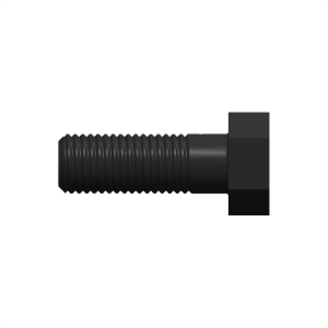 پیچ شش‌گوش ASME B18.2.1 گرید A سایز 7/8 × 2-1/2 اینچ، رزوه UNC 9 TPI، گالوانیزه گرم - Side view