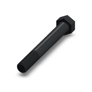 پیچ شش‌گوش ASME B18.2.1 گرید A سایز 7/8 × 7 اینچ، رزوه UNC 9 TPI، گالوانیزه گرم - Rear view