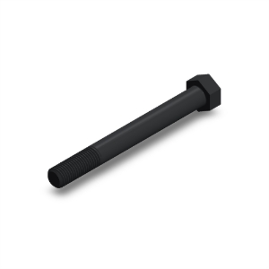 پیچ شش‌گوش ASME B18.2.1 گرید A سایز 7/8 × 8 اینچ، رزوه UNC 9 TPI، گالوانیزه گرم - ISO view