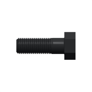 پیچ شش‌گوش ASME B18.2.1 گرید A سایز 1 × 3 اینچ، رزوه UNC 8 TPI، گالوانیزه گرم - Side view