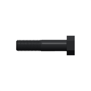 پیچ شش‌گوش ASME B18.2.1 گرید A سایز 1 × 4-1/2 اینچ، رزوه UNC 8 TPI، گالوانیزه گرم - Side view