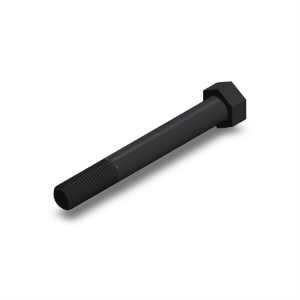 پیچ شش‌گوش ASME B18.2.1 گرید A سایز 1 × 8 اینچ، رزوه UNC 8 TPI، گالوانیزه گرم - ISO view