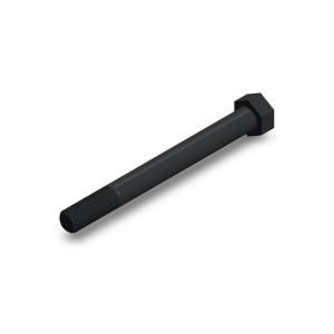 پیچ شش‌گوش ASME B18.2.1 گرید A سایز 1 × 10 اینچ، رزوه UNC 8 TPI، گالوانیزه گرم - ISO view