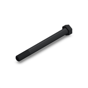 پیچ شش‌گوش ASME B18.2.1 گرید A سایز 1-1/8 × 12 اینچ، رزوه 8UN 8 TPI، گالوانیزه گرم - ISO view
