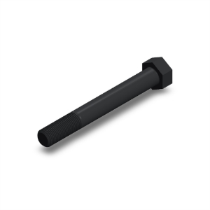 پیچ شش‌گوش ASME B18.2.1 گرید A سایز 1-1/4 × 10 اینچ، رزوه 8UN 8 TPI، گالوانیزه گرم - ISO view