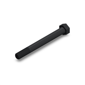 پیچ شش‌گوش ASME B18.2.1 گرید A سایز 1-1/4 × 12 اینچ، رزوه 8UN 8 TPI، گالوانیزه گرم - ISO view