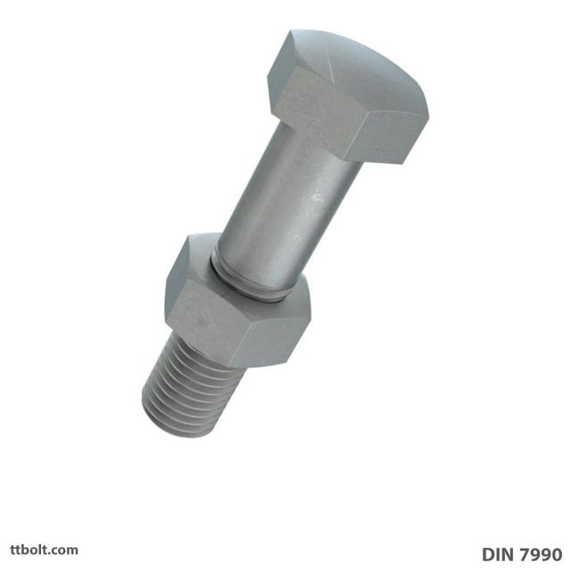 پیچ شش گوش نیم رزوه DIN 7990