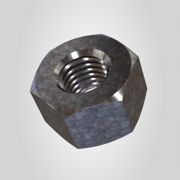 مهره شش‌گوش سنگین ASTMA194 گرید 2H سایز 1 گالوانیزه گرم - 01_ISO_MASTER