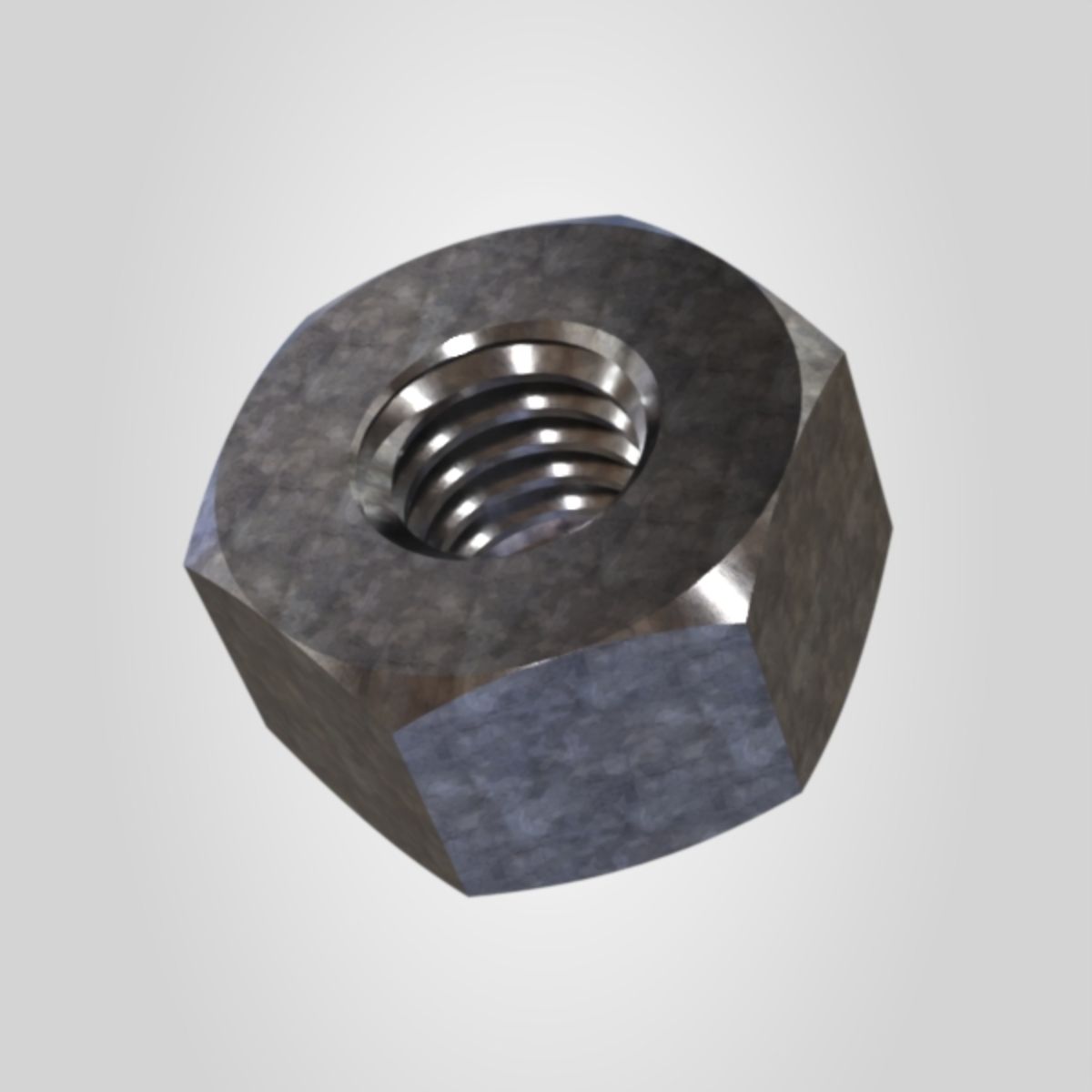 مهره شش‌گوش سنگین ASTMA194 گرید 2H سایز 1/2 گالوانیزه گرم - 01_ISO_MASTER