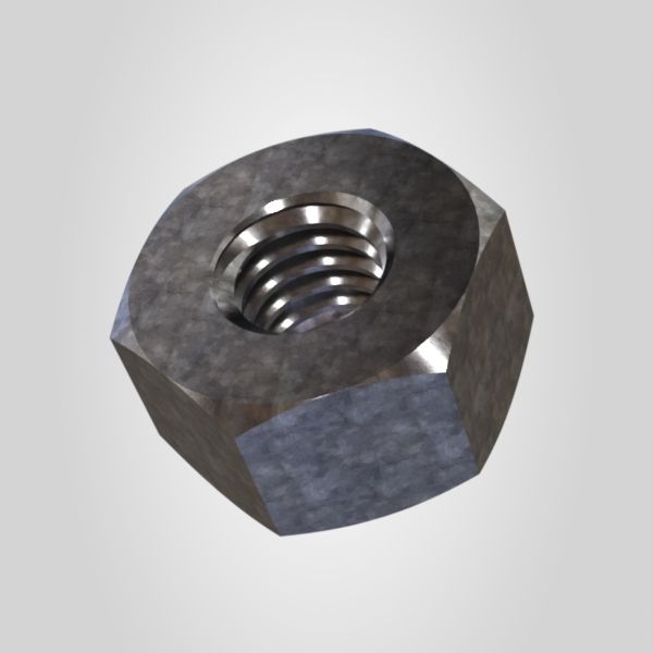 مهره شش‌گوش سنگین ASTMA194 گرید 2H سایز 1/2 گالوانیزه گرم - 01_ISO_MASTER